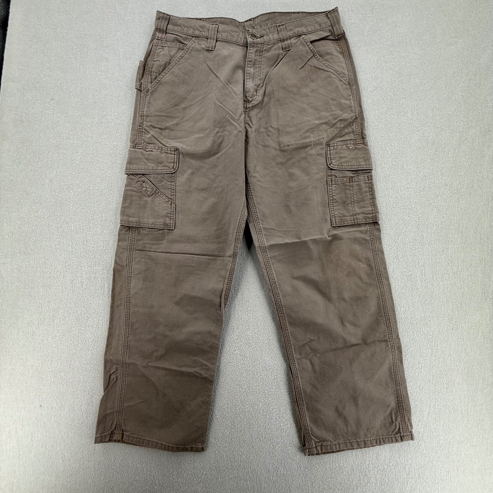 Carhartt Original Dungaree Fit B260 Cargo Work Pants Men Size 34x30 Fts 34x28